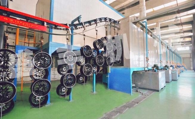 powder coating wheels