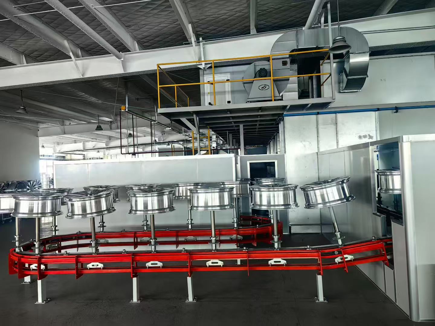 paniting workshop of forged car wheels